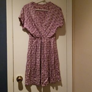 Purple floral dress